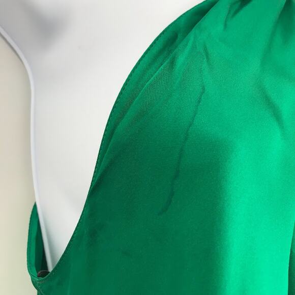 Amanda Uprichard Wanda Top S Sleeveless Twist Knot Halter Silk Keyhole Bouse - Picture 8 of 12